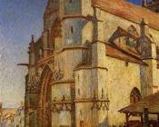 阿尔弗莱德 西斯莱 : The Church at Moret in the Morning Sun